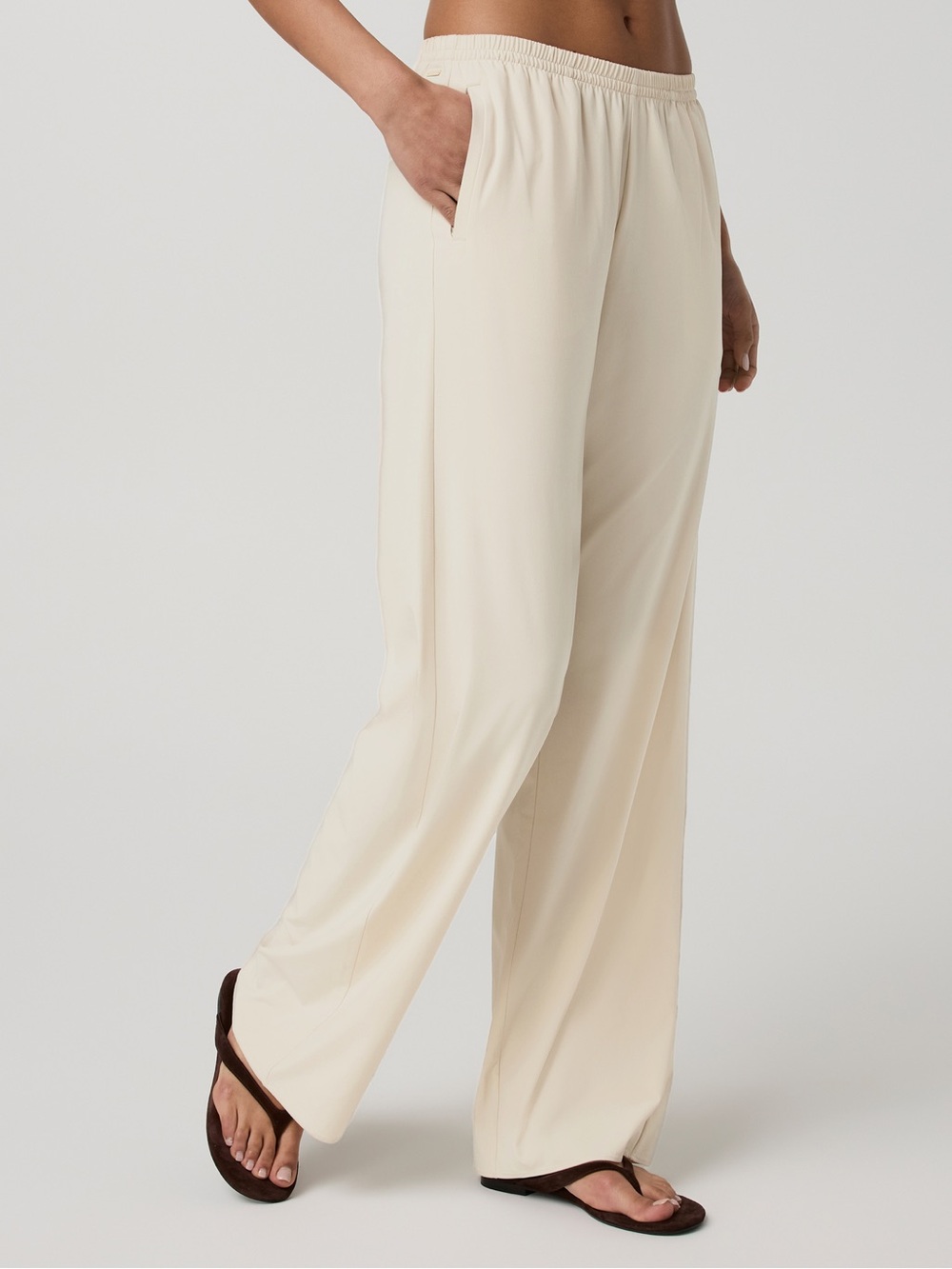 NEW Vuori 🐚 Villa Everyday Wide leg Pants in Bleached Sand - Size XXS NWT - Picture 3 of 6